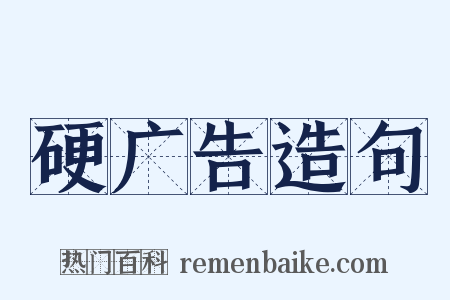 硬广告造句是什么意思的图片
